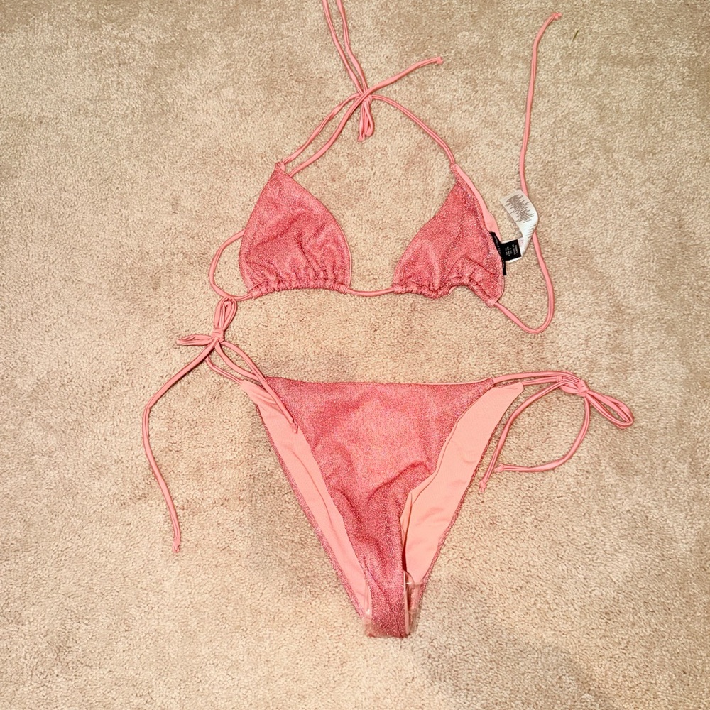 PrettyLittleThing Pink Bikini Set